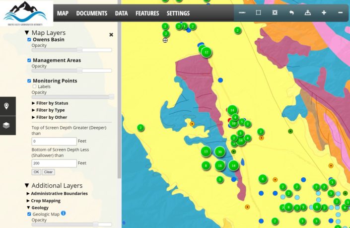 GLA-Data for Owens Valley GSP - Inyo, California