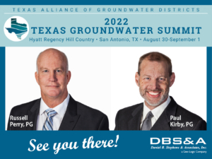 DBS&A will attend TAGD Groundwater Summit.