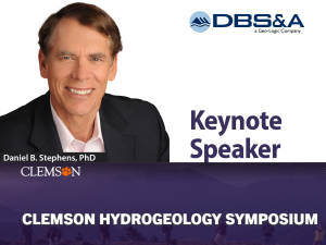 Dr. Stephens Clemson Hydrogeology Symposium Keynote Speaker